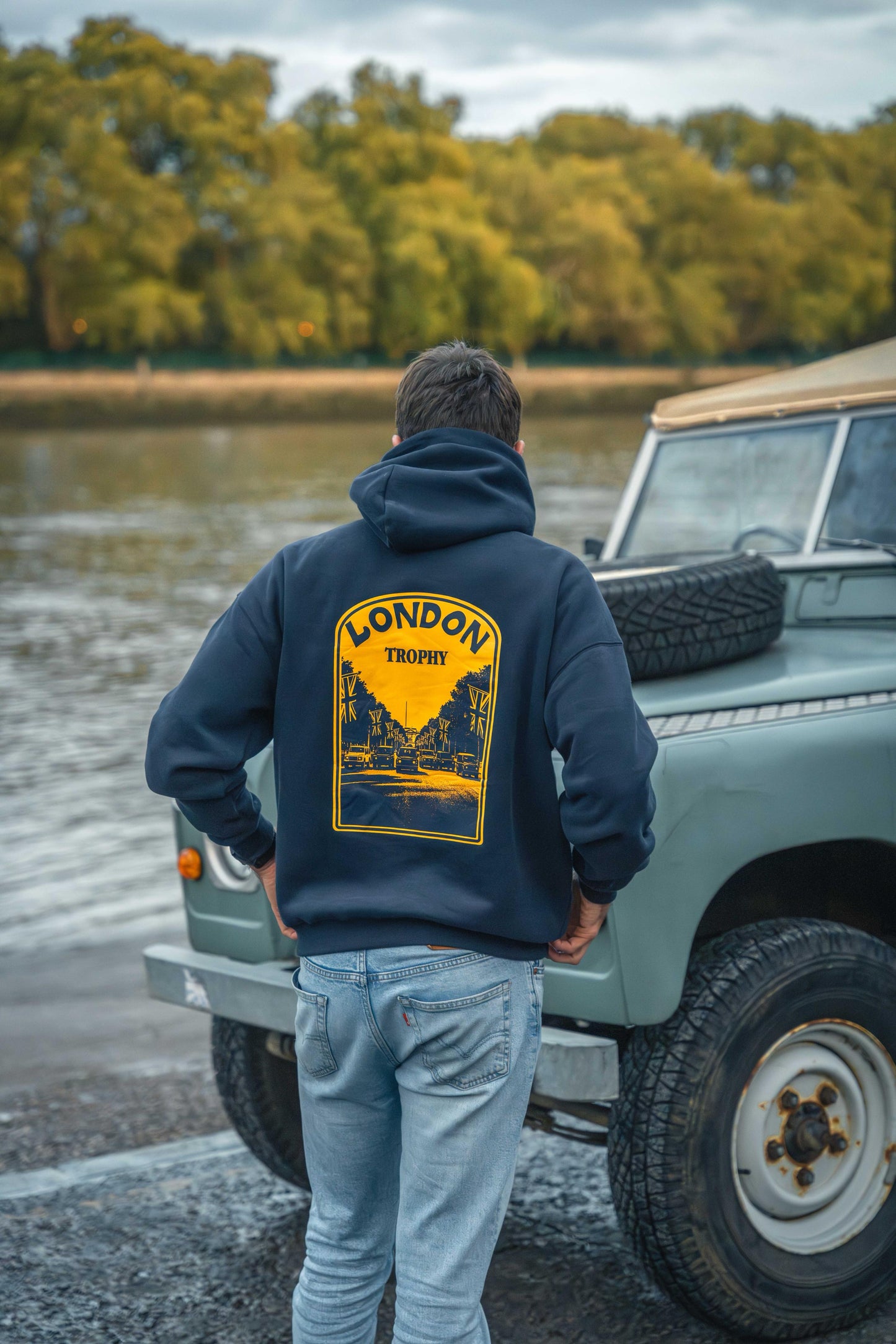 Limited Run 'London Trophy' Hoodie | Navy